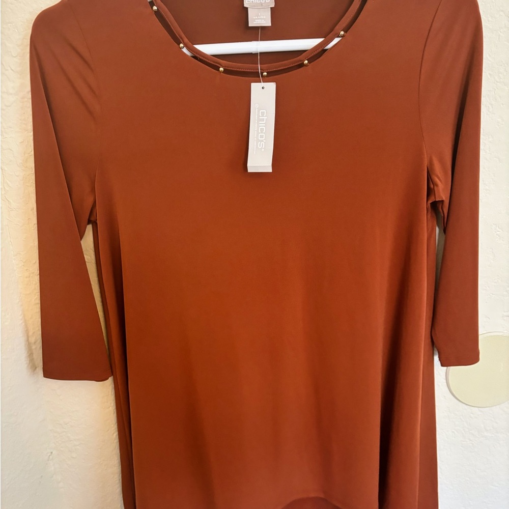 1/S/8-10 Chico’s Cooper Tunic Tee Top